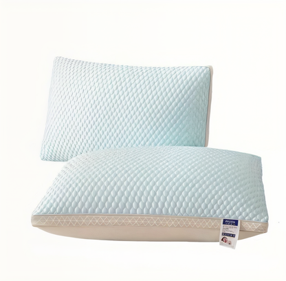 CushiesBlue – Set mit 2 weichen, atmungsaktiven Memory-Schaum-Kissen