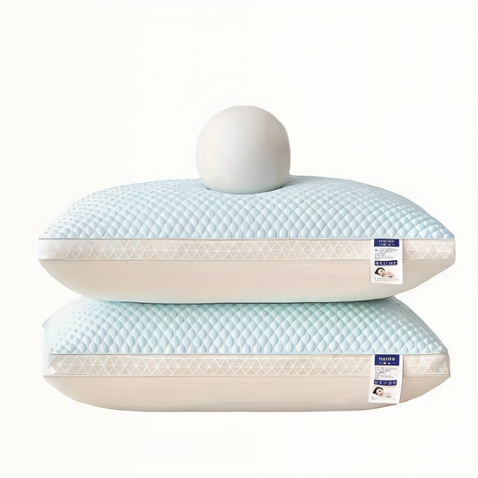 CushiesBlue – Set mit 2 weichen, atmungsaktiven Memory-Schaum-Kissen