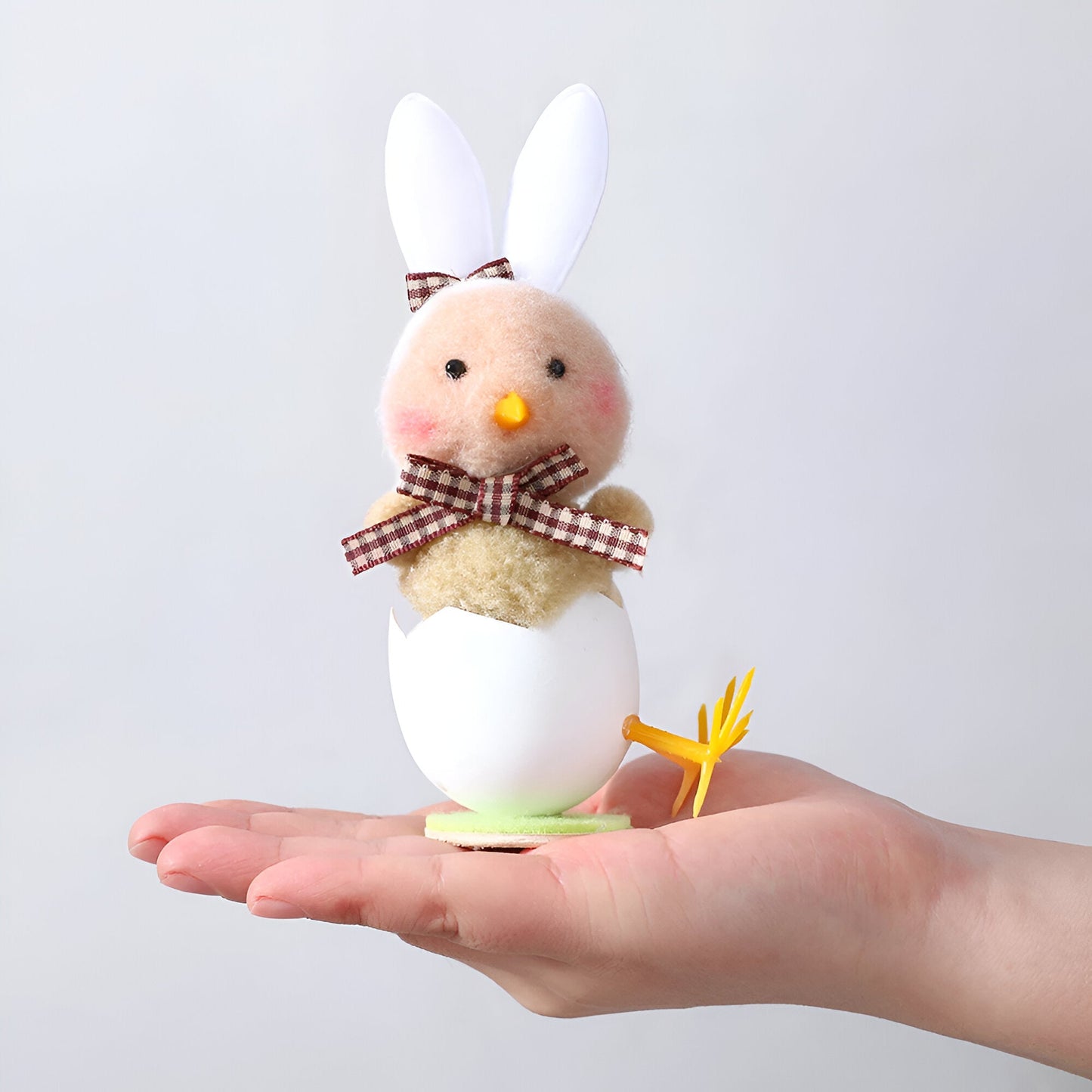 CutieChick Osterdeko - Plüsch Osterküken mit Hasenohren - Bunte Bruteier Deko