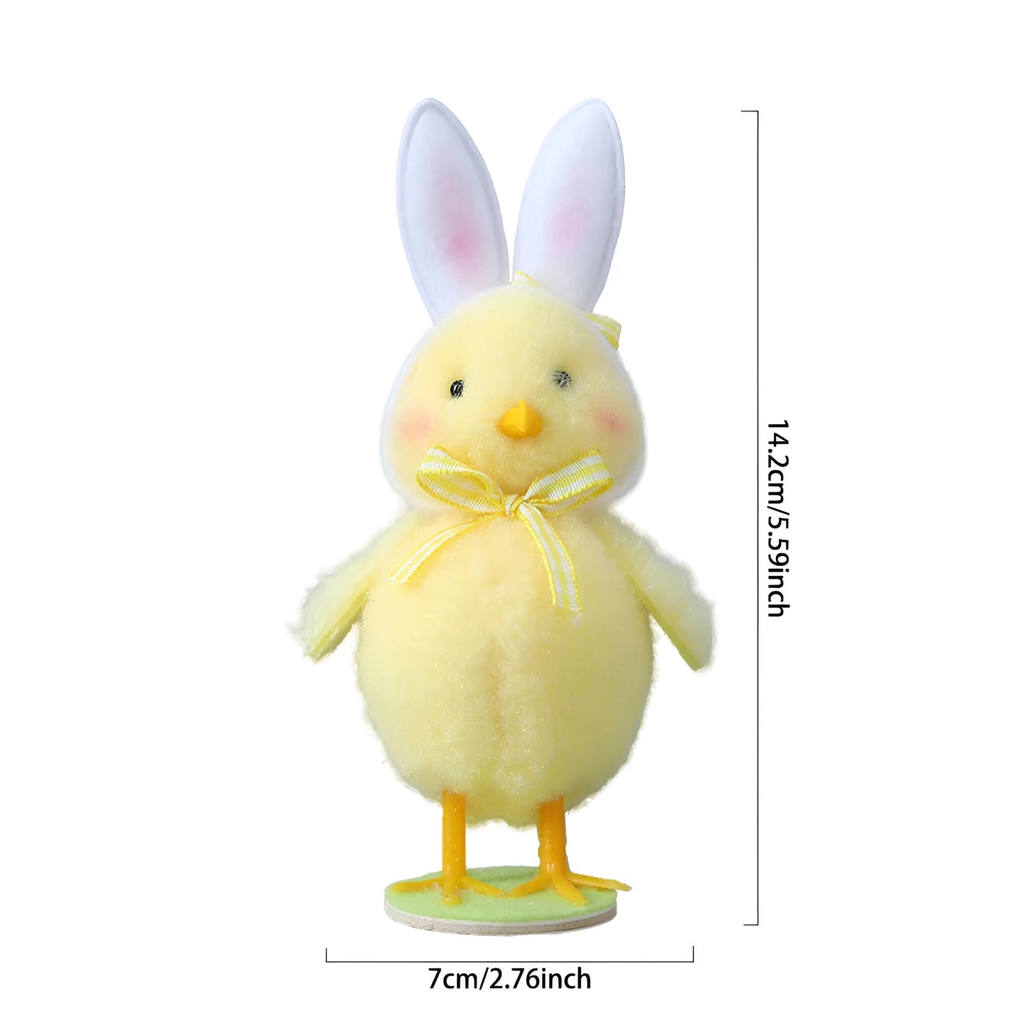 CutieChick Osterdeko - Plüsch Osterküken mit Hasenohren - Bunte Bruteier Deko