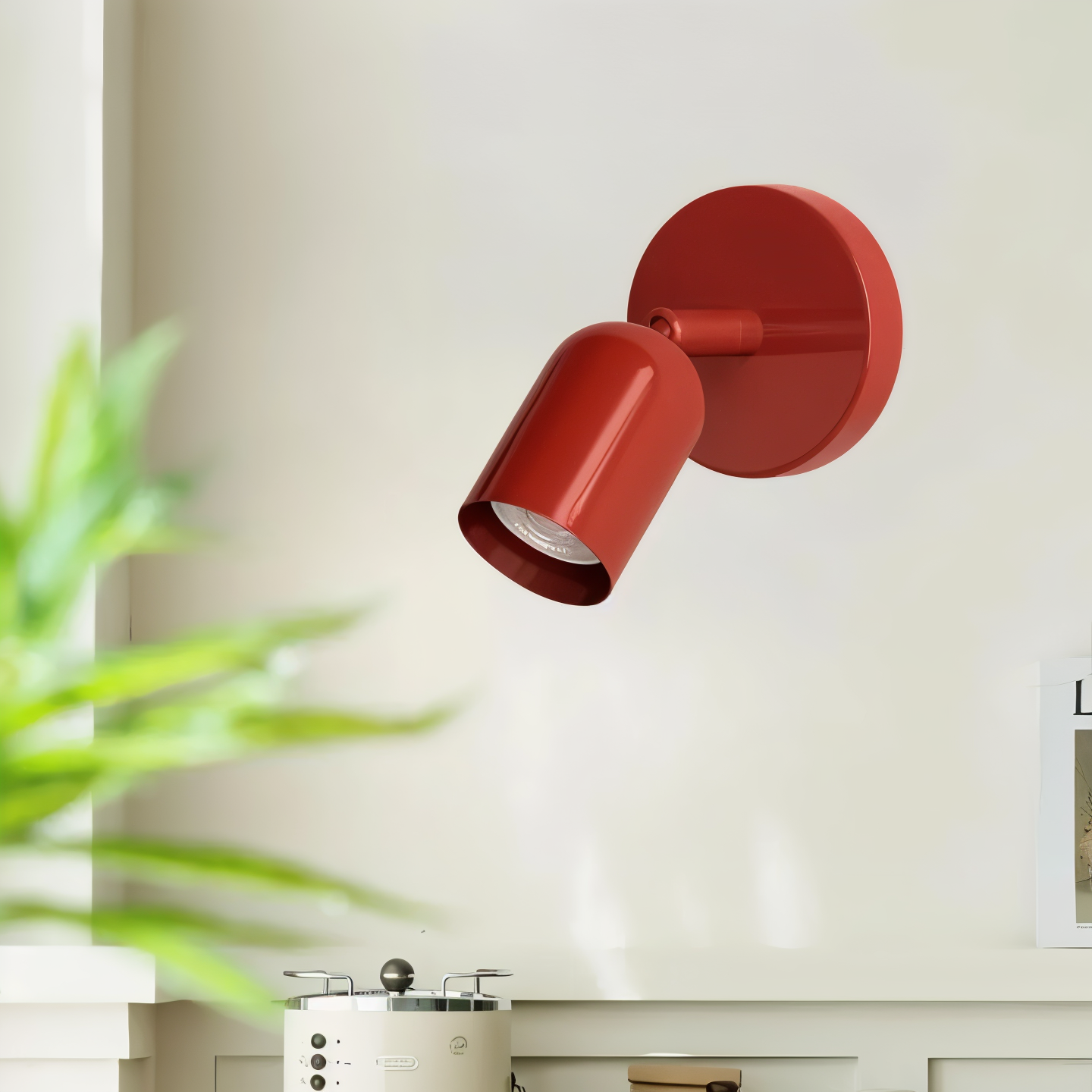 DownDazz Wandleuchte - Bunte Halbzylindrische Macaron Wandlampe - Minimalistische Wandleuchten LED