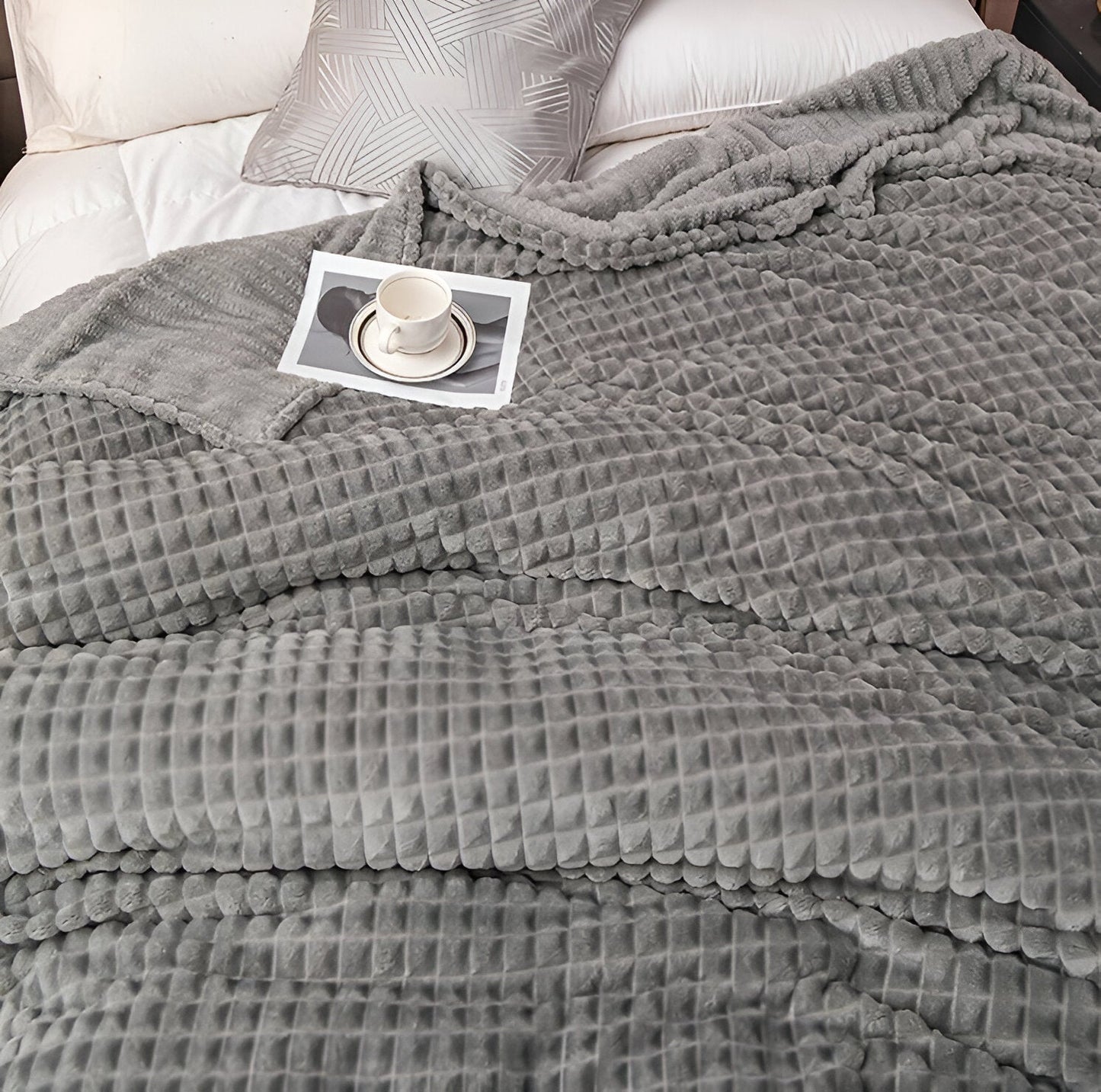 Garduru – Ultra-weiche Strukturierte Fleece-Decke