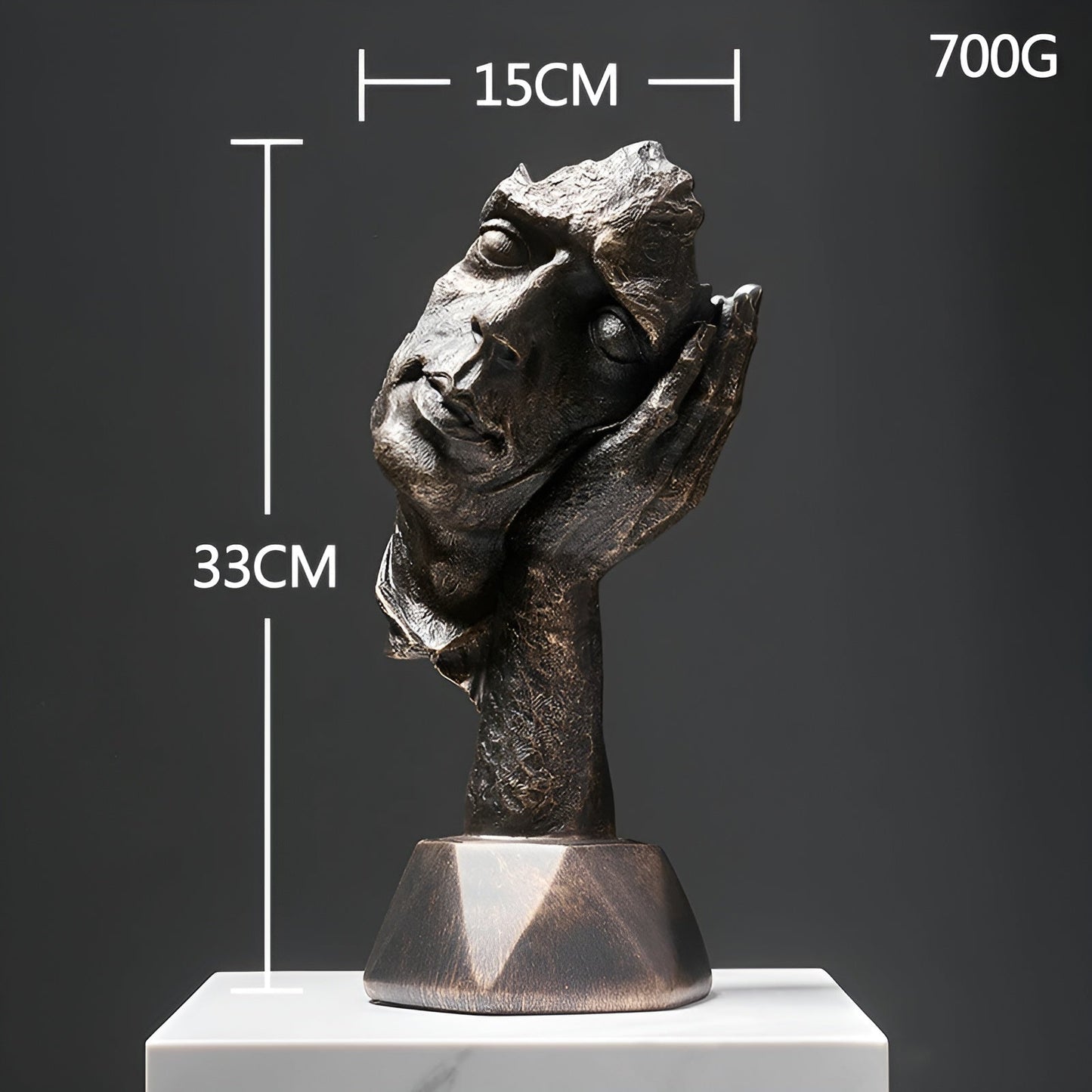 Abstracte Ansicht von Harz | LuxeSculpture