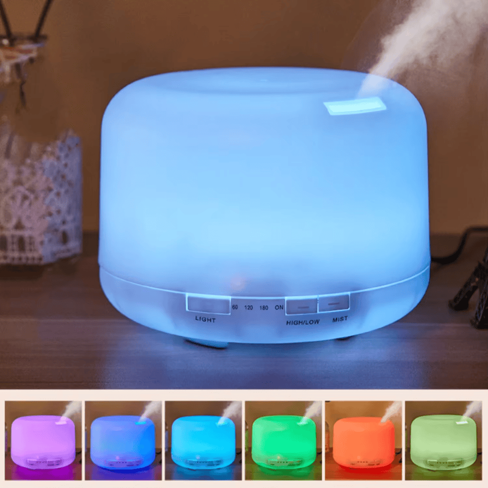 Buntfarbiger Aroma-Diffuser mit Bluetooth-Lautsprecher und Luftbefeuchter-Funktion