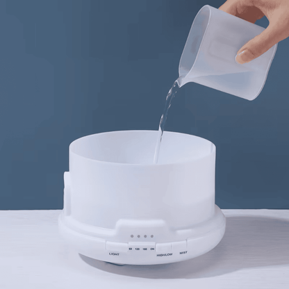 Buntfarbiger Aroma-Diffuser mit Bluetooth-Lautsprecher und Luftbefeuchter-Funktion