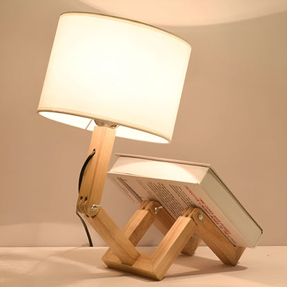 FlexiWood – Einzigartige verstellbare Tischlampe mit natürlichen Holzakzenten