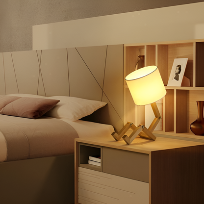 FlexiWood – Einzigartige verstellbare Tischlampe mit natürlichen Holzakzenten