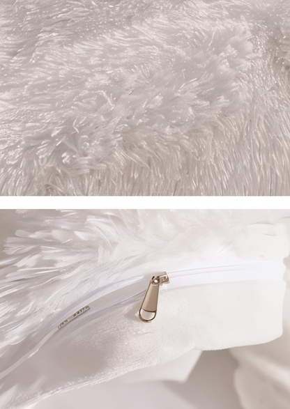 FlufFur Bettwäsche - Ultra Flauschige Fleece Bettdecke - Atmungsaktive Bettwäsche Set