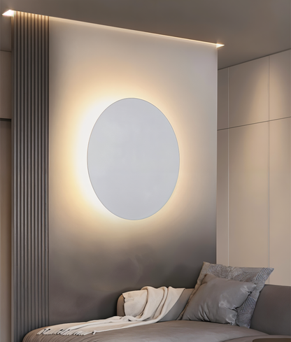 FullHalo Wandleuchte - Runde Schwarz/Weiß/Gold Metall Wandlampe - Modernes Wandlampen Design