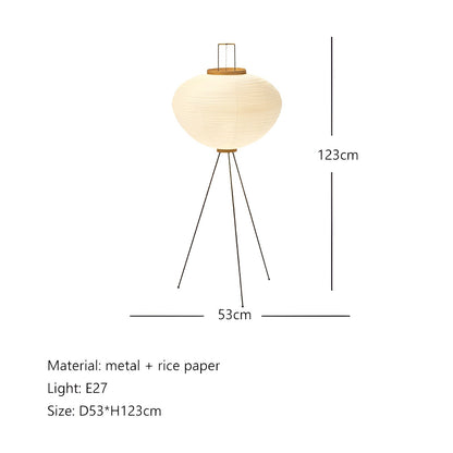 Stehlampe - Norlamp - Handgefertigtes Reispapier - Zimmerlampe