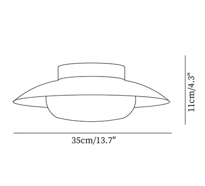 Icryl Pendelleuchte - Japanische Hängelampe in Creme Schalenform