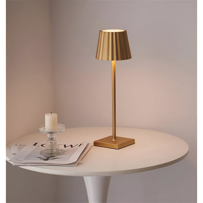 Garduru - LED Tischlampe kabellos, aufladbar und wasserdicht mit Touch-Bedienung