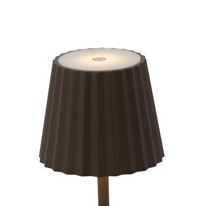 Garduru - LED Tischlampe kabellos, aufladbar und wasserdicht mit Touch-Bedienung
