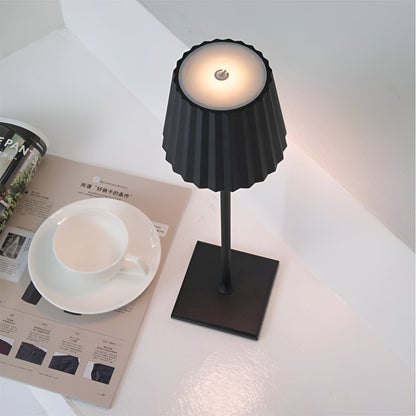 Garduru - LED Tischlampe kabellos, aufladbar und wasserdicht mit Touch-Bedienung
