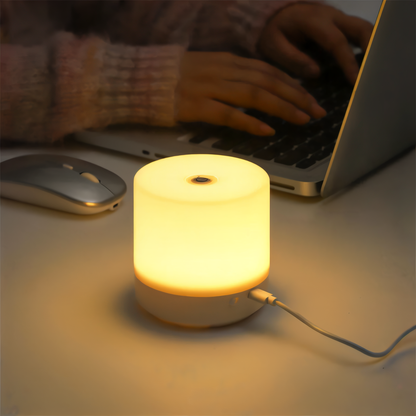 LuminoTap - USB betriebenes zylindrisches Mini-Nachtlicht - Lampe mit Touch-Dimmer