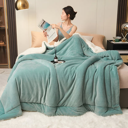 LuxeWarm Bettwäsche - Ultra Plüsch Fleece Wendebettdecke