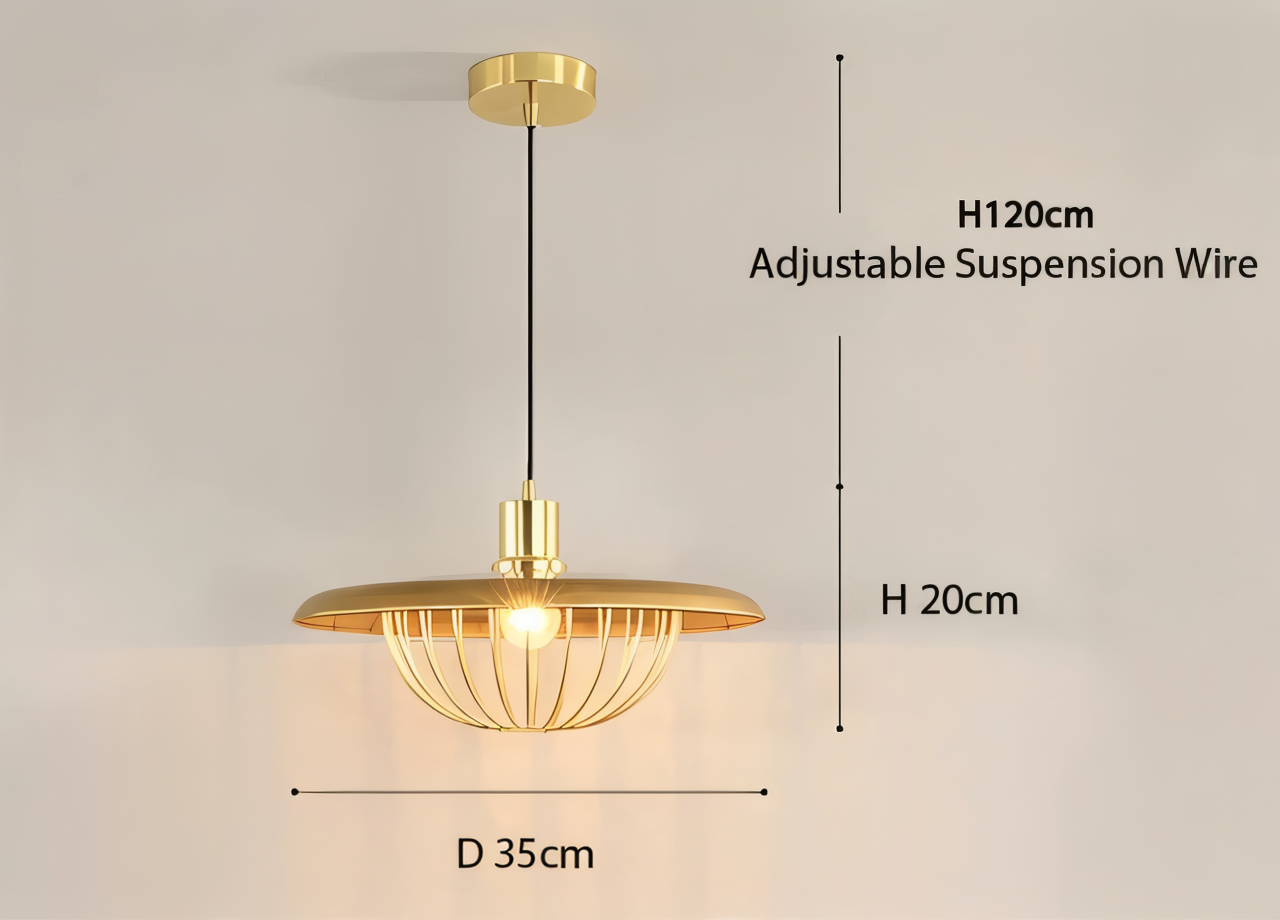 LuxuRail Pendelleuchte - Stylische Retro Moderne Metallkäfig Hängelampe