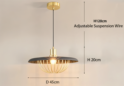 LuxuRail Pendelleuchte - Stylische Retro Moderne Metallkäfig Hängelampe