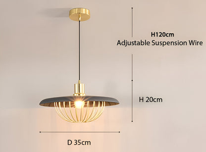 LuxuRail Pendelleuchte - Stylische Retro Moderne Metallkäfig Hängelampe