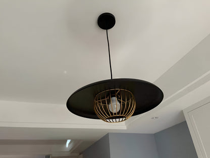 LuxuRail Pendelleuchte - Stylische Retro Moderne Metallkäfig Hängelampe