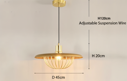 LuxuRail Pendelleuchte - Stylische Retro Moderne Metallkäfig Hängelampe