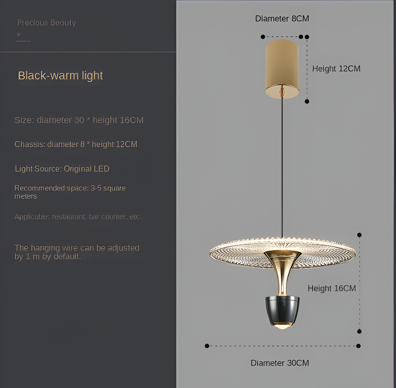 LuxurCryl Pendelleuchte - Elegante Hängelampe aus Acryl