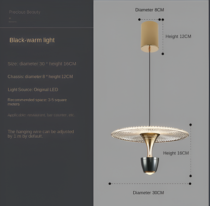 LuxurCryl Pendelleuchte - Elegante Hängelampe aus Acryl