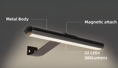 MagniLite Wandlampe - 120° drehbare kabellose Wandlampe - USB wiederaufladbare Wandlampen LED