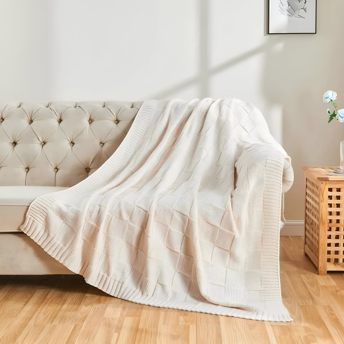 Garduru – Minimalistische Strickdecke