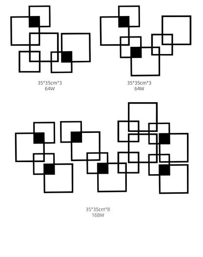 Garduru - Elegante quadratische LED-Wandleuchte für moderne Wohnräume