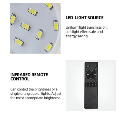 MonoQuad Wandleuchte - Metallic Schwarz Weiß Quadratische LED Wandbeleuchtung