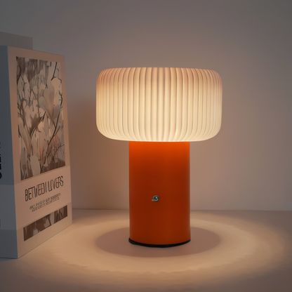 Mush Tischlampe - Stilvolles Geripptes Pilz Nachtlicht - Farbwechselnde Lampe