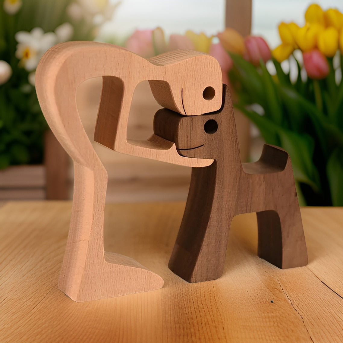 SoulBond – Handgefertigte Holzskulptur mit emotionalem Design