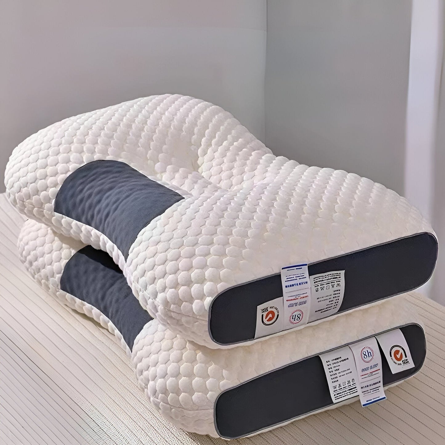 PolyePlush Kopfkissen - Premium Komfort Nackenkissen für Schmerz & Müdigkeit Linderung