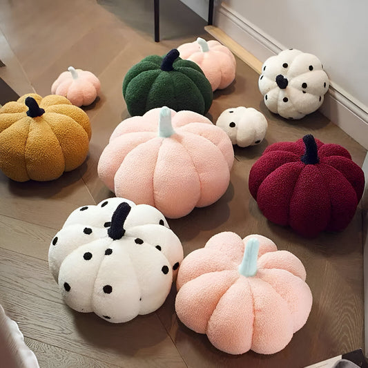 Pumpkin Cush - Texturiertes Kürbis Plüschkissen