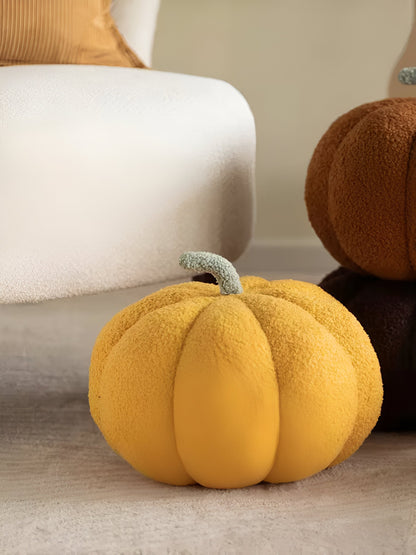 Pumpkin Cush - Texturiertes Kürbis Plüschkissen