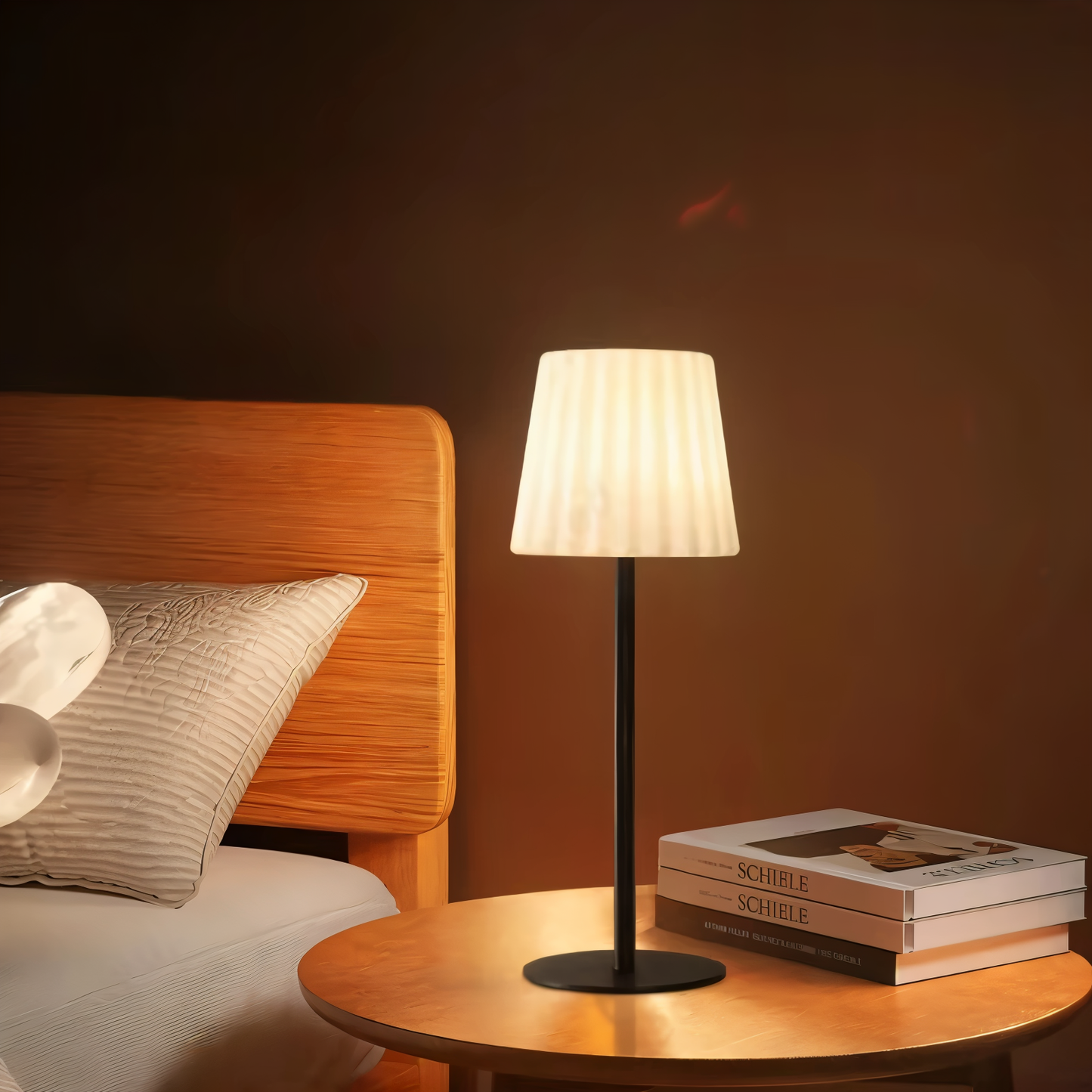 RibbeGlo Tischlampe - Kompaktes & Robustes LED Nachtlicht mit Fernbedienung