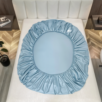 ShieldLush - Premium Weiche Baumwolle Spannbetttuch mit Elastischem Rand