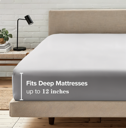 ShieldLush - Premium Weiche Baumwolle Spannbetttuch mit Elastischem Rand