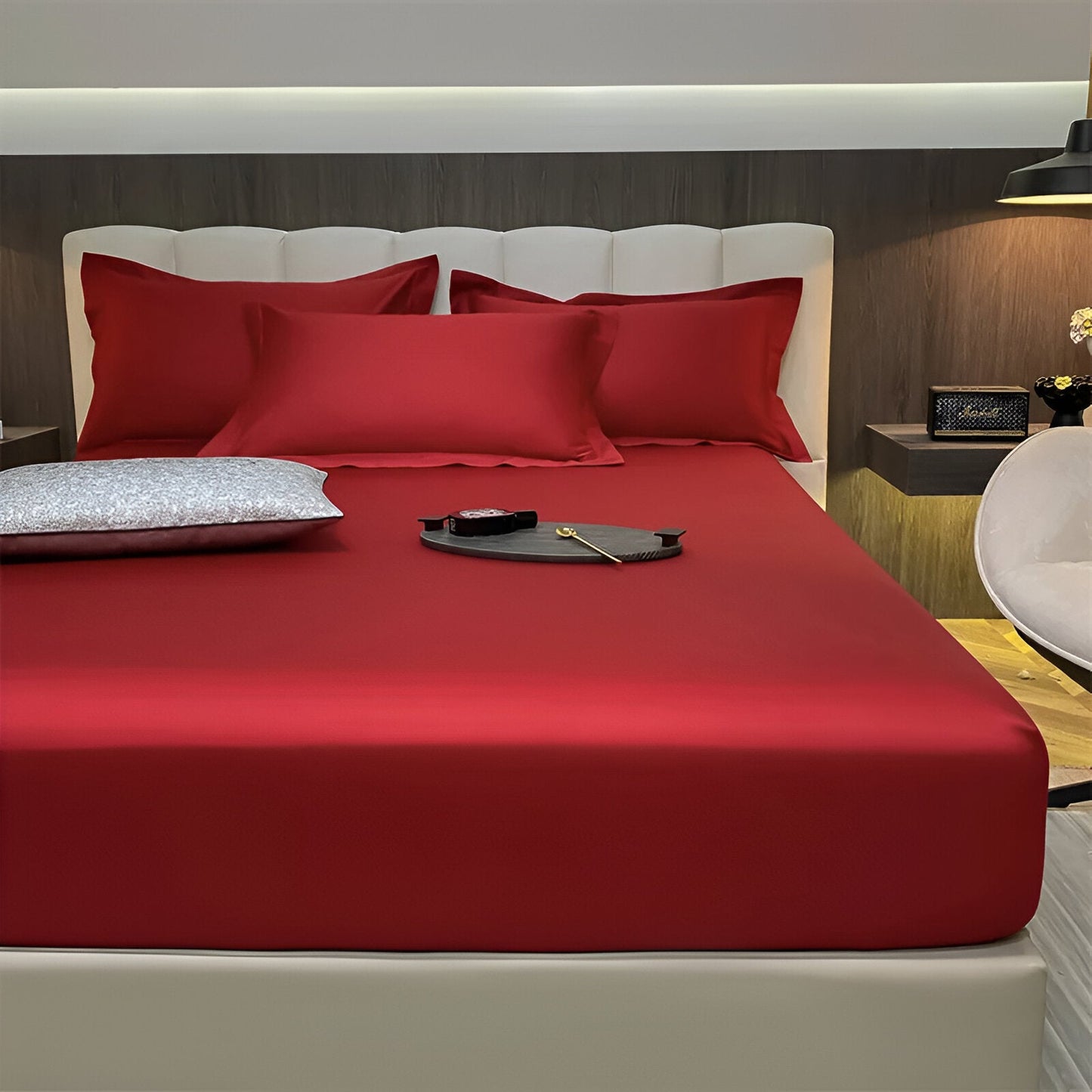 ShieldLush - Premium Weiche Baumwolle Spannbetttuch mit Elastischem Rand