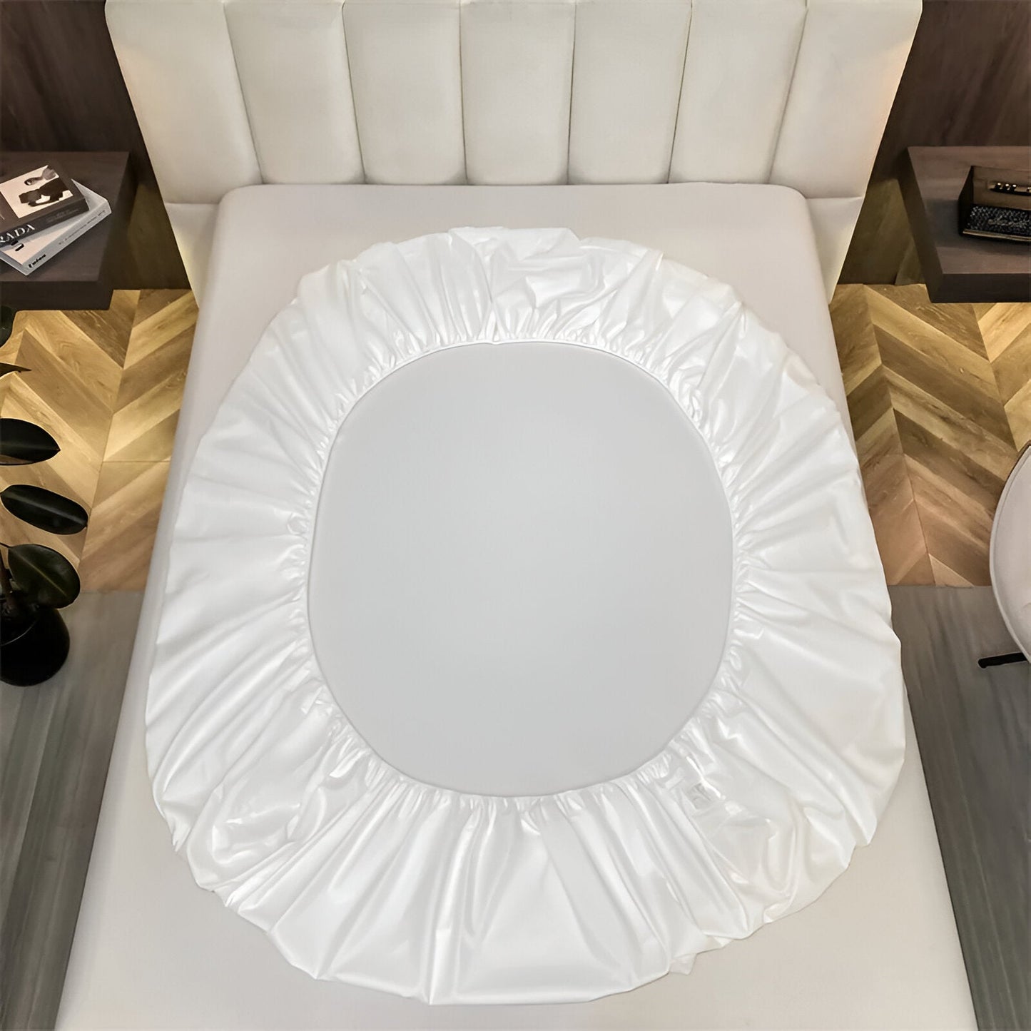 ShieldLush - Premium Weiche Baumwolle Spannbetttuch mit Elastischem Rand