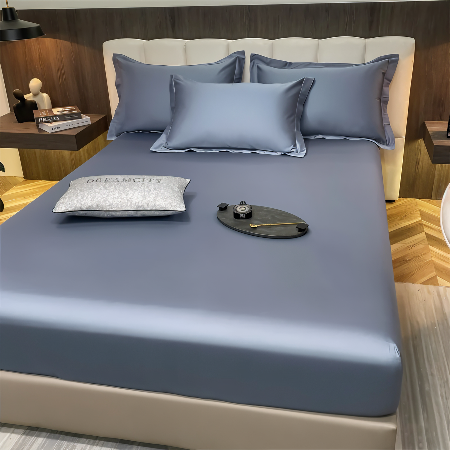 ShieldLush - Premium Weiche Baumwolle Spannbetttuch mit Elastischem Rand