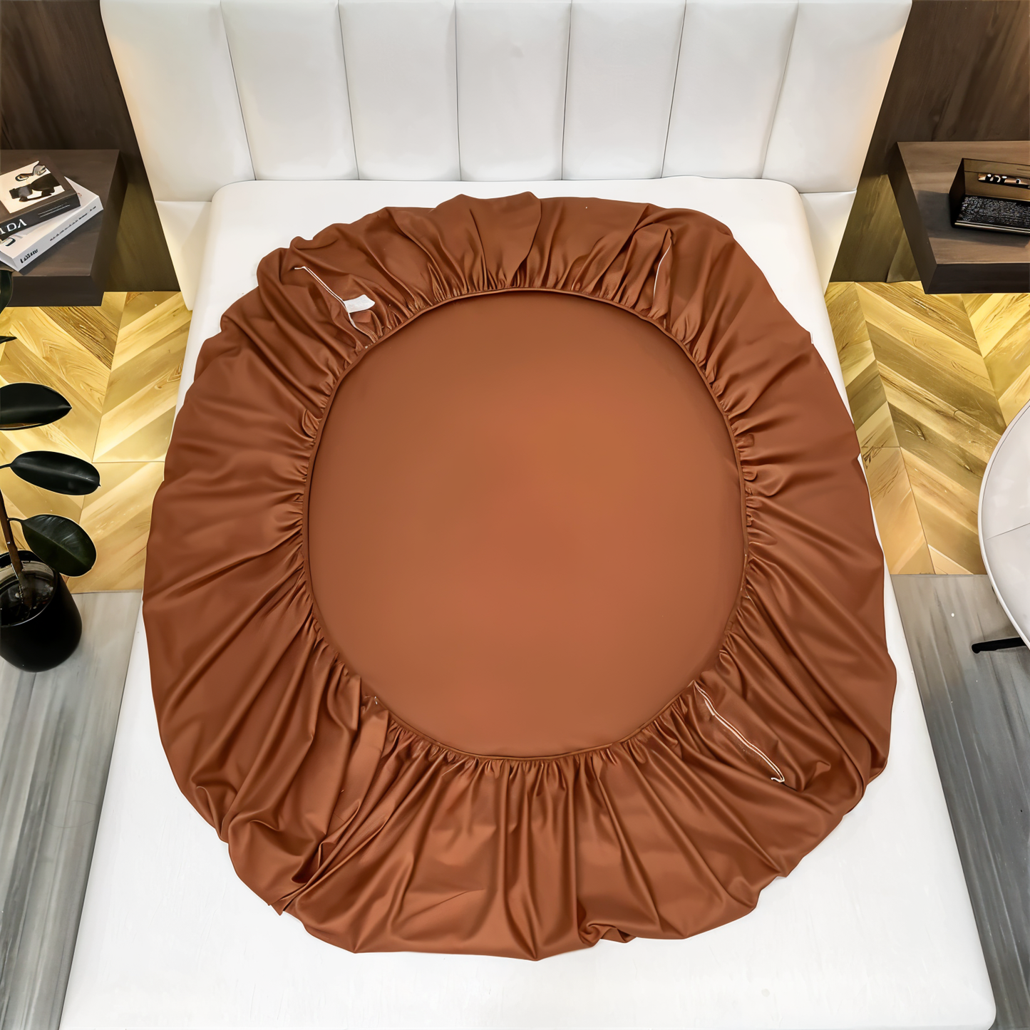 ShieldLush - Premium Weiche Baumwolle Spannbetttuch mit Elastischem Rand