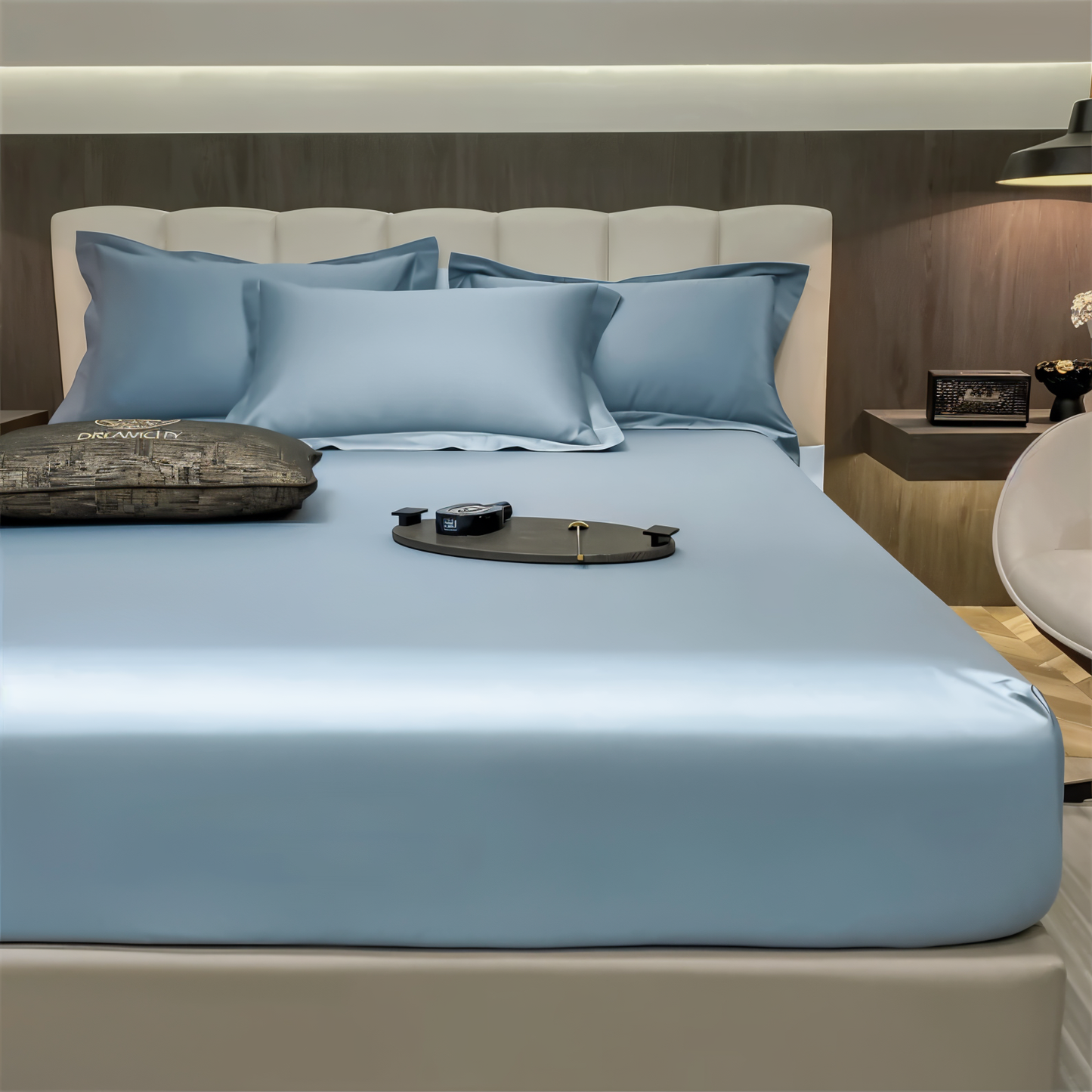 ShieldLush - Premium Weiche Baumwolle Spannbetttuch mit Elastischem Rand