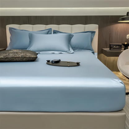 ShieldLush - Premium Weiche Baumwolle Spannbetttuch mit Elastischem Rand