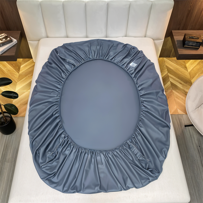 ShieldLush - Premium Weiche Baumwolle Spannbetttuch mit Elastischem Rand