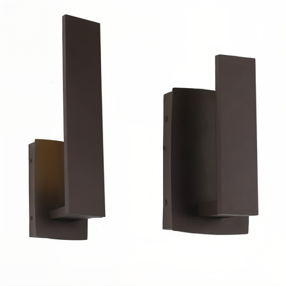 SimpliBlack Wandleuchte - Wasserdichte Aluminium Gartenbeleuchtung - Minimalistische Wandleuchte für Draußen