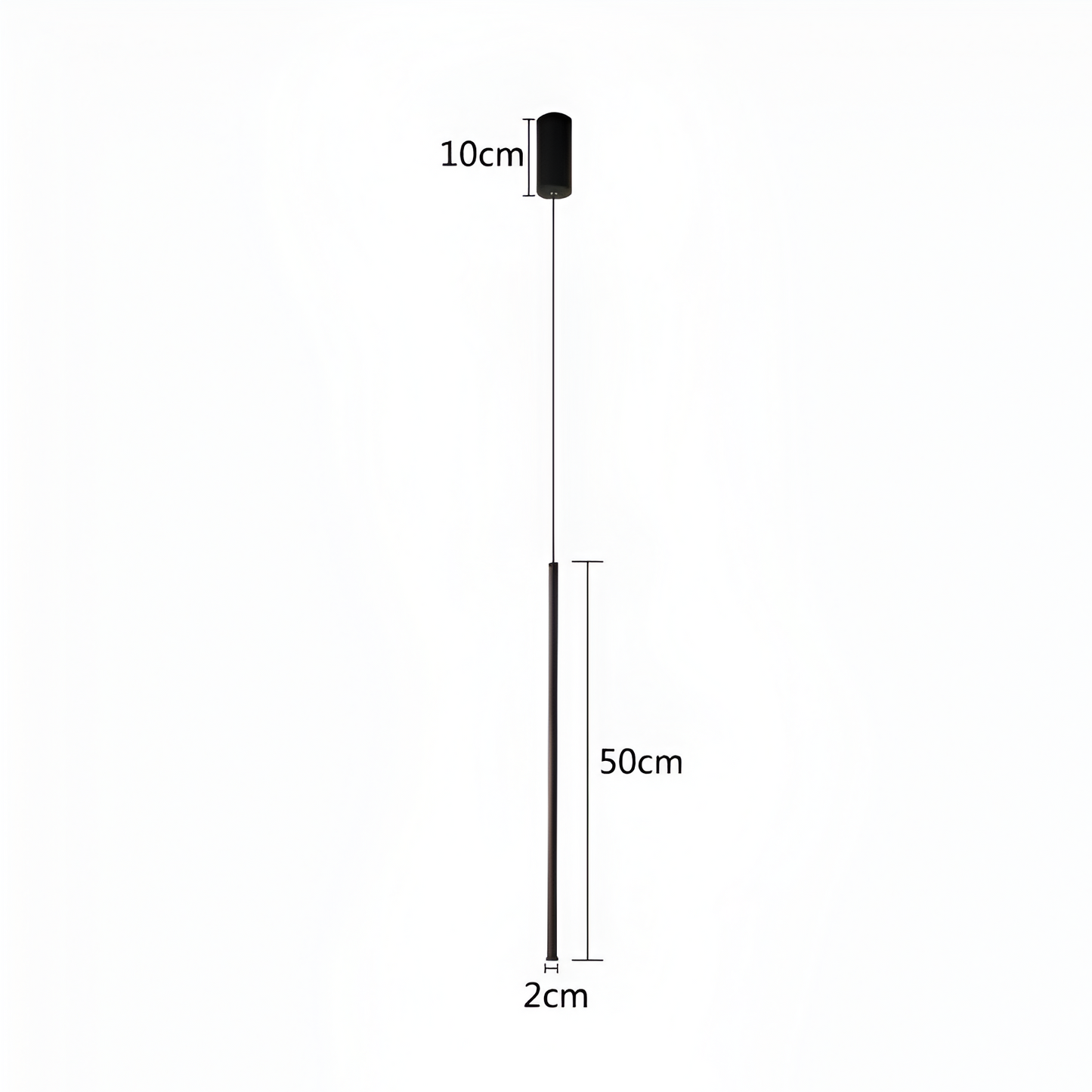 SimplyStrip Pendelleuchte - Elegante Schwarze Lineare LED Hängelampe