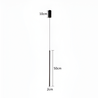 SimplyStrip Pendelleuchte - Elegante Schwarze Lineare LED Hängelampe