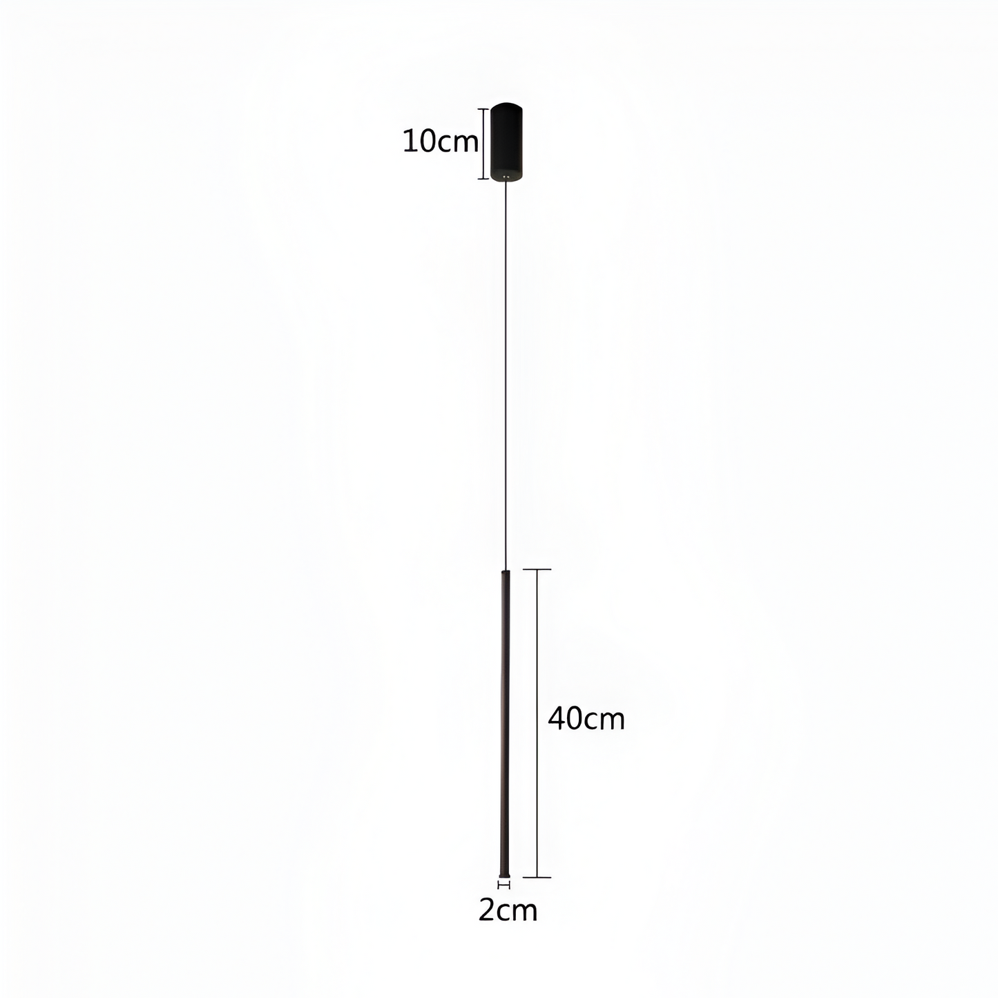 SimplyStrip Pendelleuchte - Elegante Schwarze Lineare LED Hängelampe